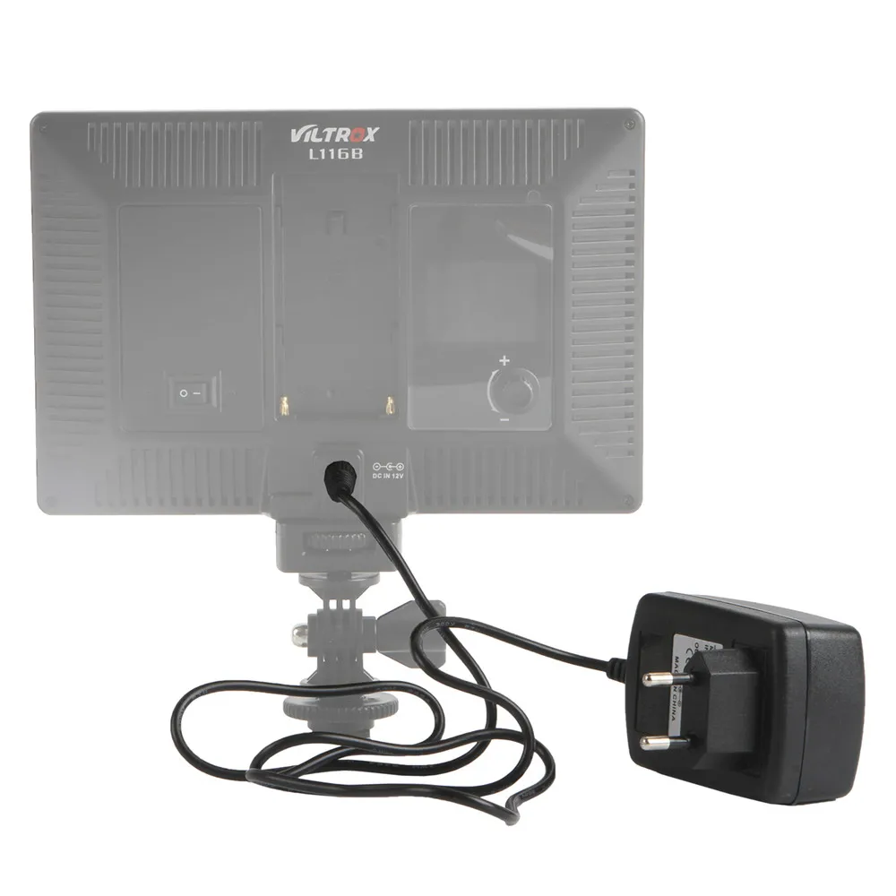 2 м светодиодный светильник и монитор EU Plug 2,5 AC адаптер питания зарядное устройство AC 100-240 В к DC 12 В 2A для Viltrox L116T L116B L132T L126T