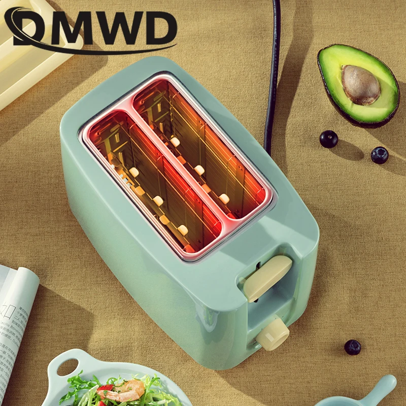 DMWD миниатюрный бытовой тостер электрическая машина для выпечки хлеба полностью