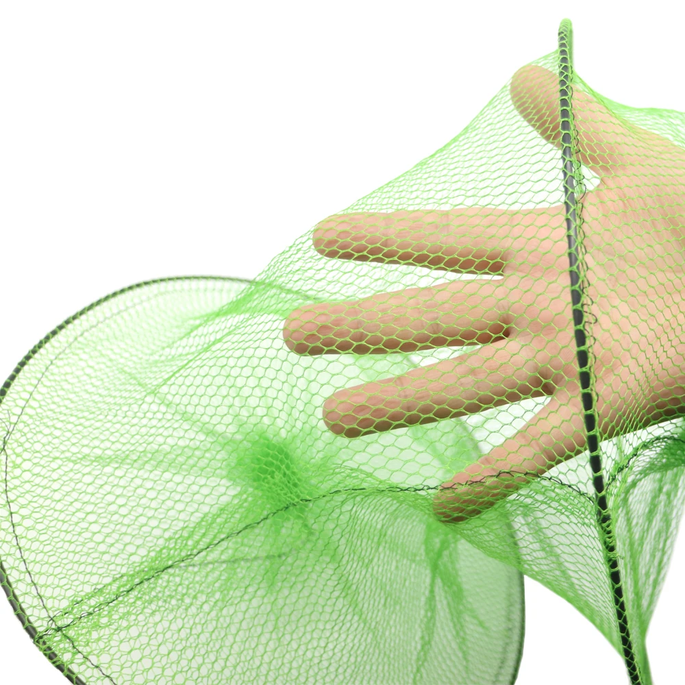 2 Layers Portable Fishing Net Fish Shrimp Mesh Cage Cast Net Fishing Trap Network Foldable Fishing Net Tackle50 x 30cm