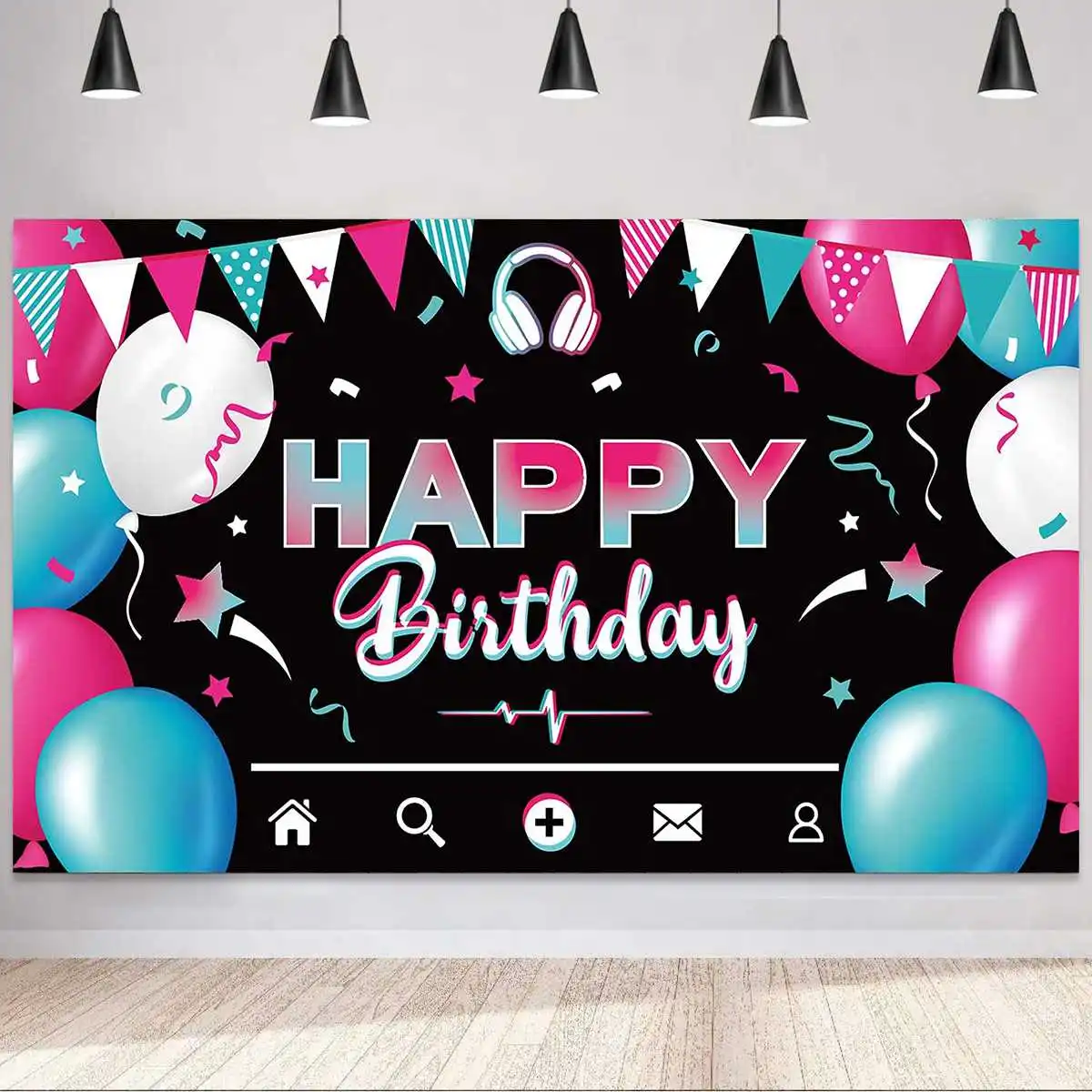 

Баннер для киоски с надписью «Happy Birthday»