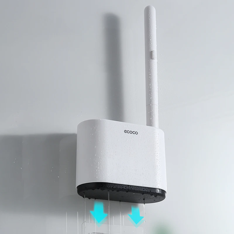 ecoco disposable toilet brush household wall mounted can thrown without dead corners cleaningtoilet brush bathroom accessories free global shipping