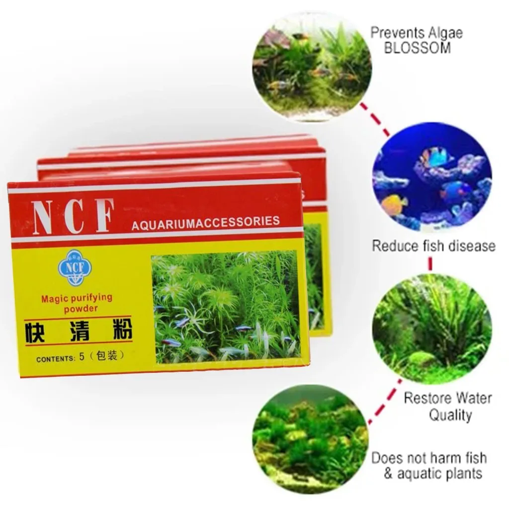 

Eco-aquarium Purifying Powder Algae Repellent Agent Tank Moss Remover Aquarium Effective Safe Nuisance Algae Remover Eco-aquariu