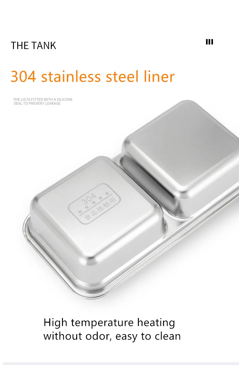 220 В бытовой Портативный электрическое отопление контейнер под элемент питания 2