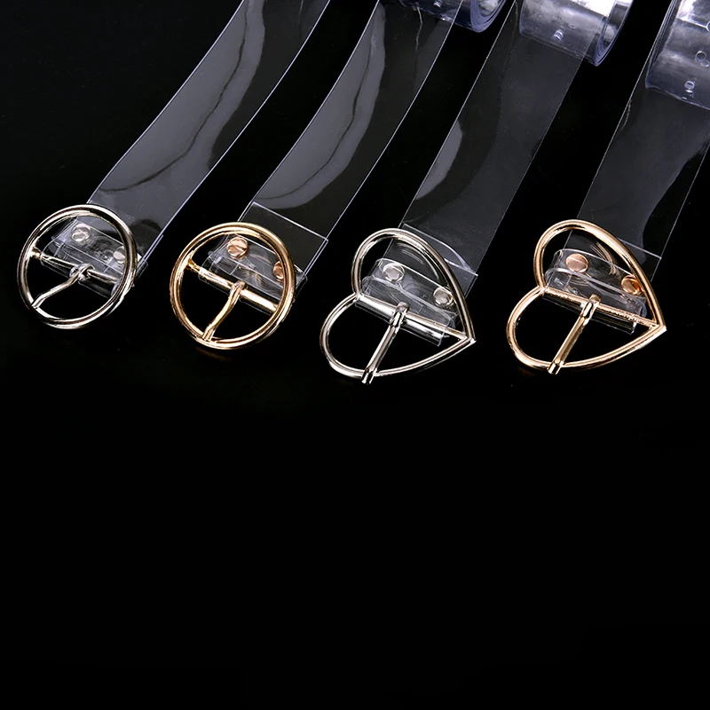 Женский длинный прозрачный пояс с пряжкой в форме сердца | Аксессуары для одежды