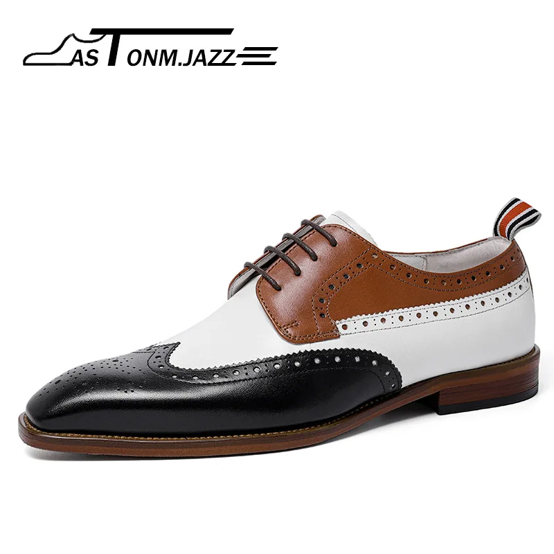 

2021 Summer New Business Men's Casual Leather Shoes Men's Leather Gentleman Broch Men's Leather Shoes Dress Shoes KV098