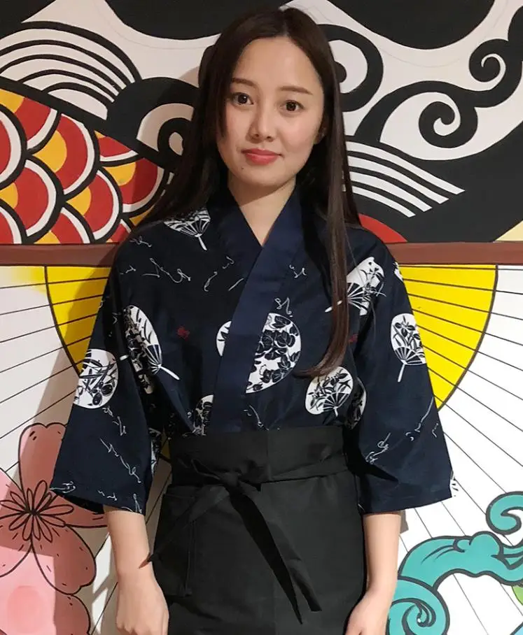 Индивидуальные Японский Корейский стиль шеф повара Униформа унисекс Ресторан