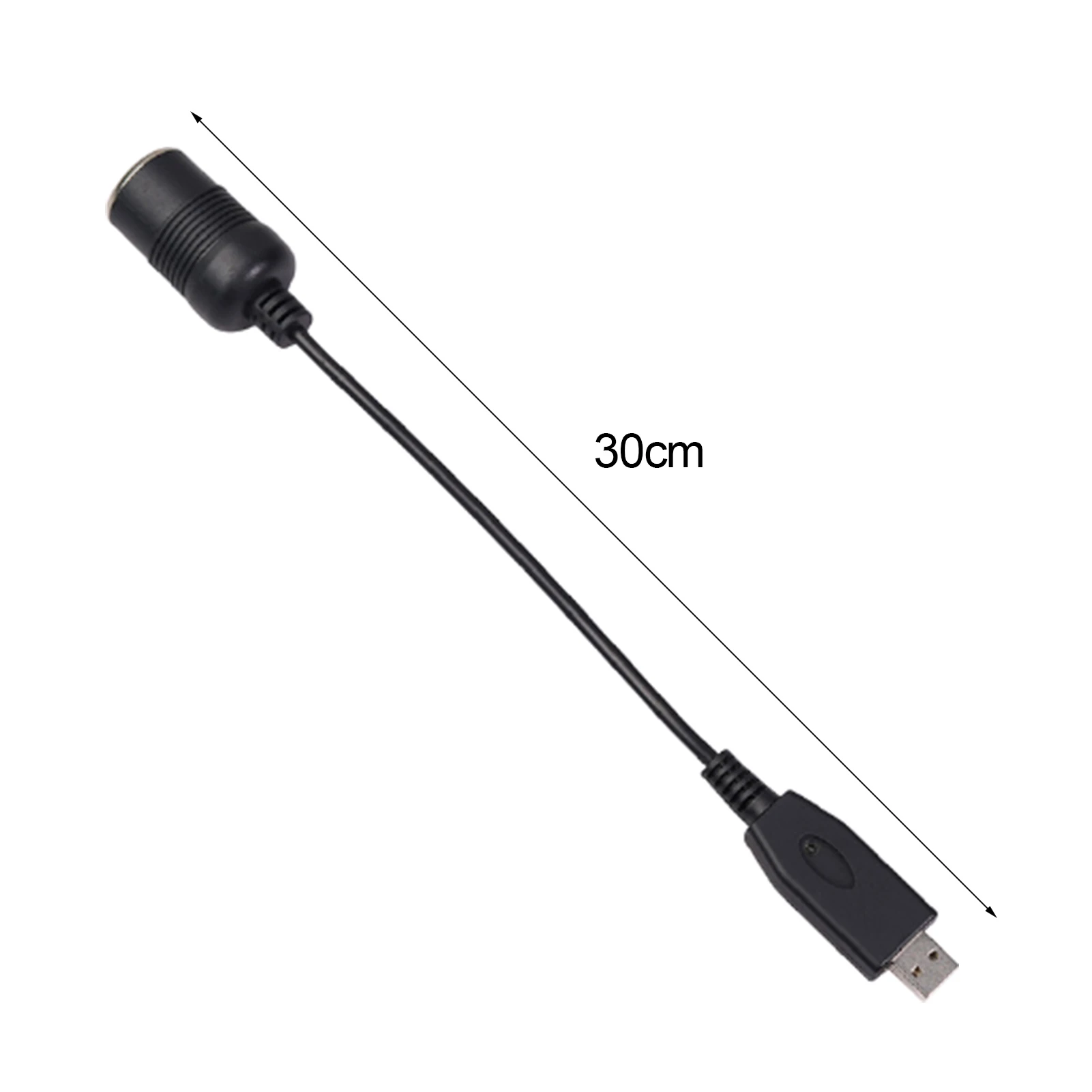 12V 1A Converter Adapter USB Male 5V to 12V Car Lighter Female Power Cord images - 6