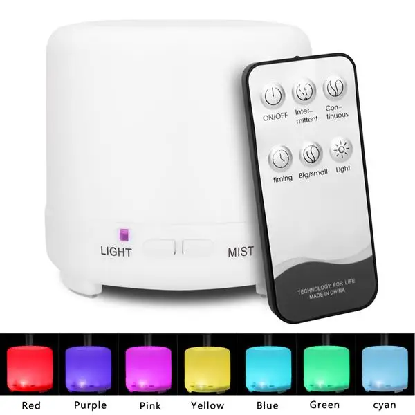 

2358YK USB 5 в 120 мл мини портативный цветной RGB аромадиффузор с черным контроллером, американская вилка, безопасное использование для домашнего ...