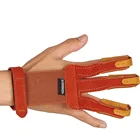 Toparchery перчатка для стрельбы из лука палец Tab защитные перчатки для стрельбы стрела три пальца защитный