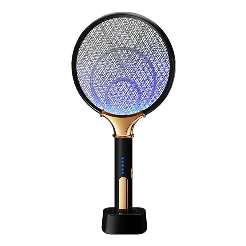 

2 IN 1 Rechargeable High-Voltage Electric Fly Swatter Mosquito Racket Bug Killer