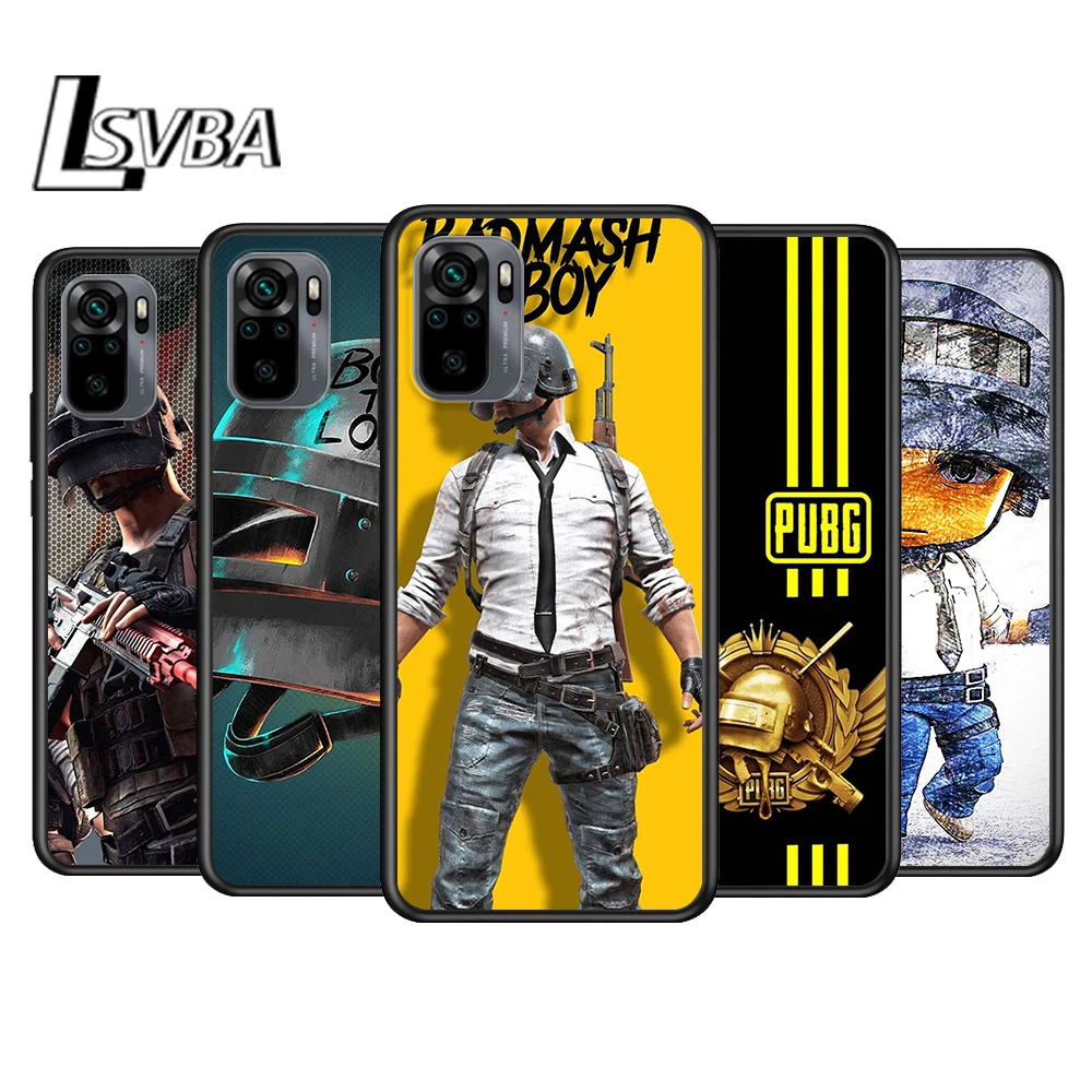 

Hot Pubg Game for Xiaomi Redmi Note 10 10S 9 9T 9S 9Pro Max 8T 8Pro 8 7 6 5 Pro 5A 4X 4 Soft Black Phone Case