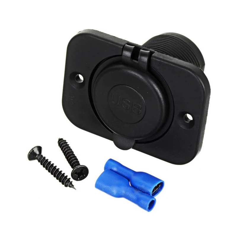 DIY 12V 24V Dual USB Автомобильное зарядное устройство Панель питания 1A &amp 2.1A для Iphone