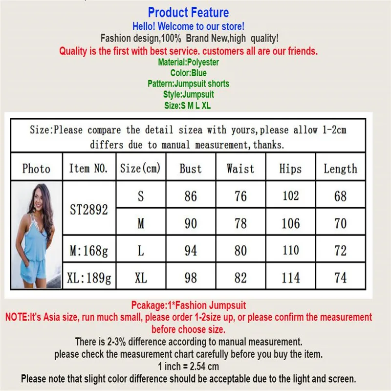 

2020 New Women Casual Solid Playsuits Sleeveless Strappy Romper Fashion Female Tracksuit Sling Elastic Waist Rompers