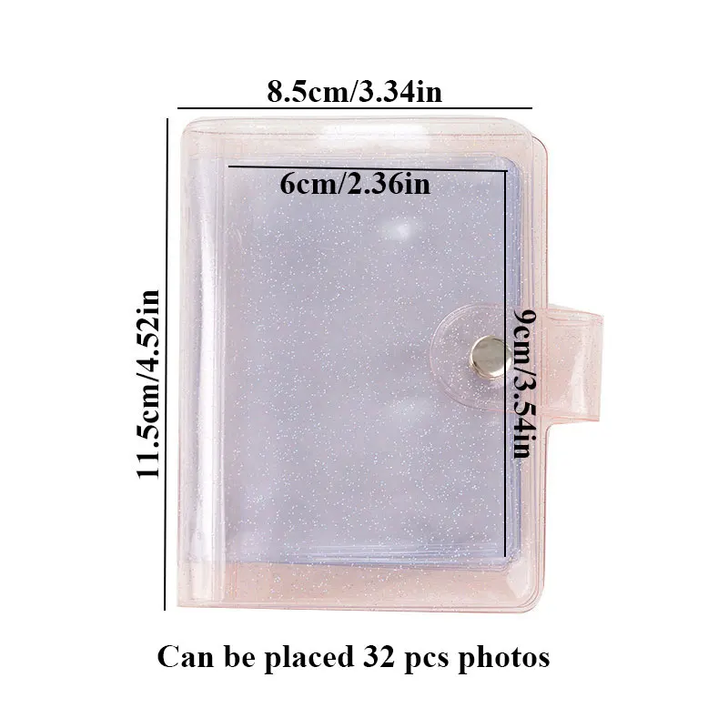

2021 Cute Mini Jelly Color Photo Album Holds 36 Photos Instax Album for Mini Fuji Instax & Name Card 7S 8 25 50S Photo Album