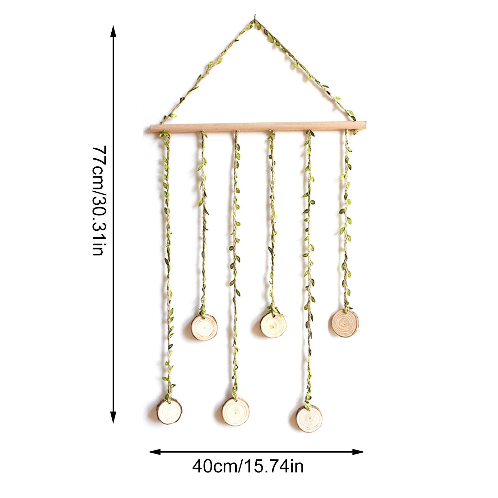 

Wall Hanging Ornament Vintage Rustic Style Wall Postcard Photo Clip DIY Art Display Storage Holder Home Dorm Room Decoration