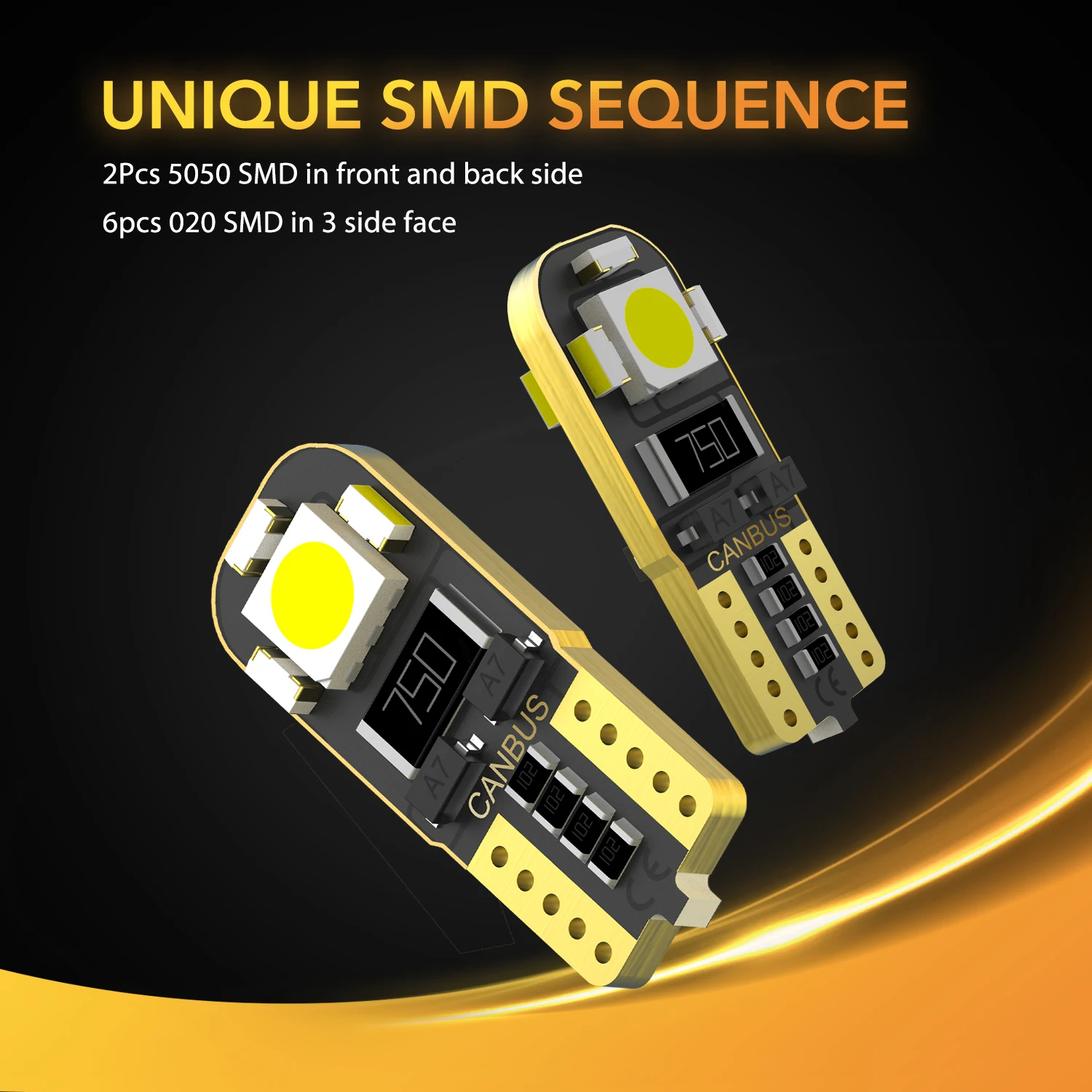 T10 светодиодный W5W авто Светодиодная лампа внутреннего освещения Canbus для Kia Sportage