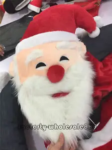 Веселитесь с Санта-Клаусом катайтесь на иллюзии накладные ножки костюм-талисман