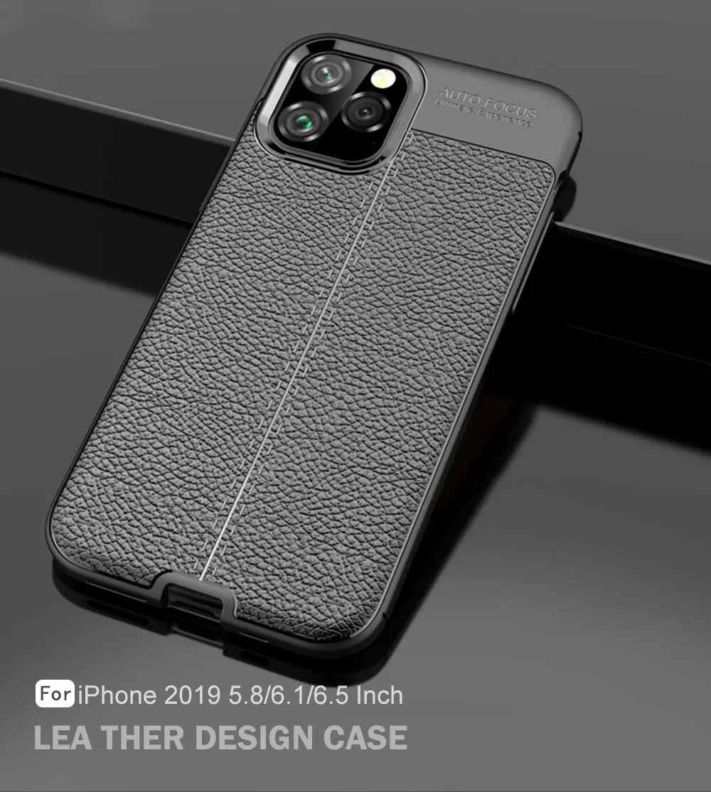 Для iPhone 11 Pro Max 11Pro роскошный противоударный матовый чехол s Чехол кожаный чехол из углеродного волокна для Apple iPhone11 Pro Max чехол s