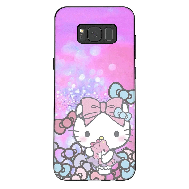 Чехол для телефона для samsung J6 A70 A60 A50 A40 A20 A30 A10 A7 A6 A5 A3 A8 A9 крышка озорной рисунок «Hello Kitty»