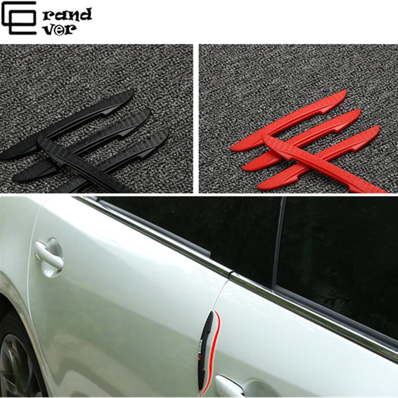 4 Шт Автомобильные полоски на двери и устойчивая к царапинам Стикеры окантовкой