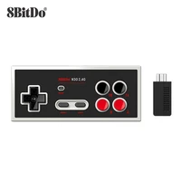 8bitdo n30 24g wireless gamepad game controller nes classic edition controller handle