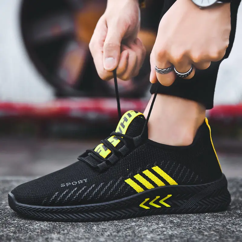 

2020 Autumn New Breathable Sports Men's Shoes Casual Shoes Sneakers Korean Trend Cloth Shoes