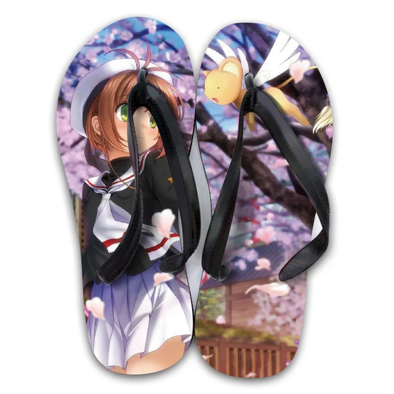 

Summer Anime Adult Slippers Cartoon Flip Flops Cosplay Himouto! Umaru-chan Card Captor Beach Non-slip Sandals Unisex Home Shoes