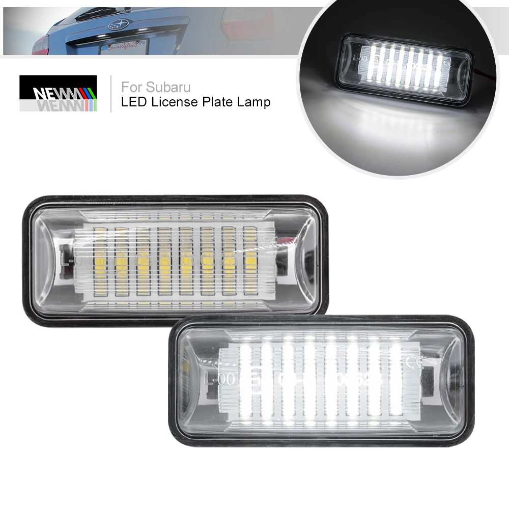 2x светодиодные подсветки номерного знака для Subaru Forester Outback Impreza WRX и STi Ascent Canbus