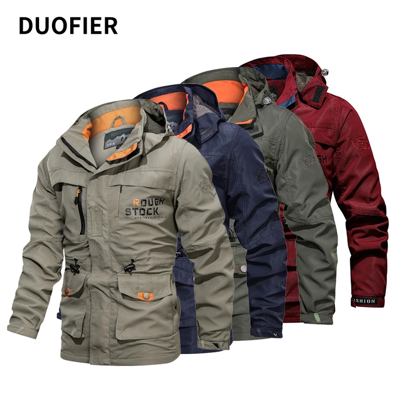 Новая мужская повседневная куртка для улицы осень облегающая ветрозащитная