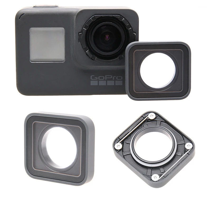 Черные Аксессуары для GoPro 5 6 7 УФ-фильтр крышка объектива протектор запасная часть