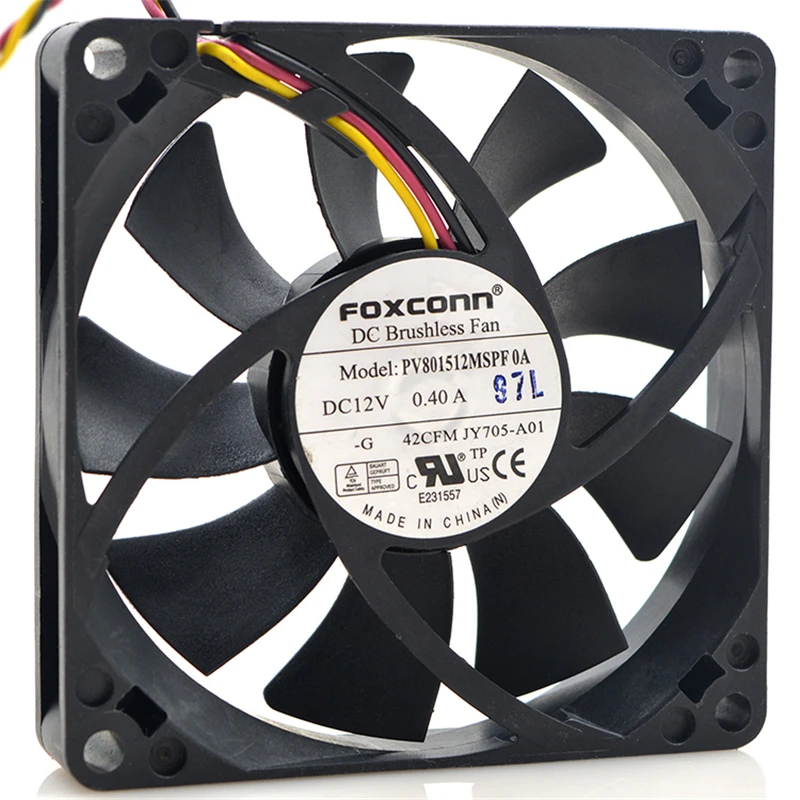 Новый оригинальный PV801512MSPF 0A 12V 0.40A 8015 8 см большой объем воздуха 200S 220S 530S 531S шасси