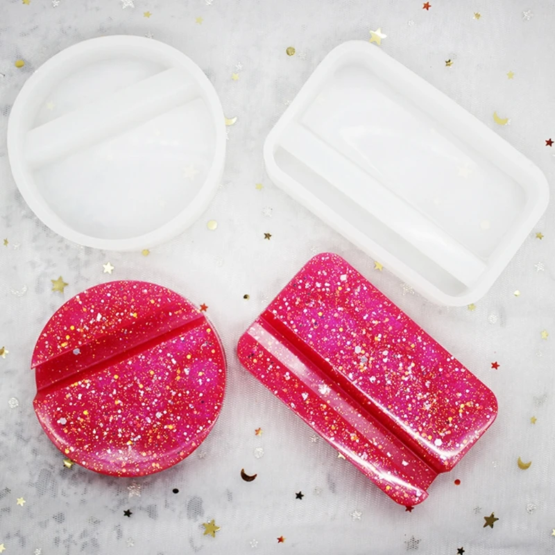 

Crystal Epoxy Resin Mold Phone Holder Cellphone Bracket Casting Silicone Mould