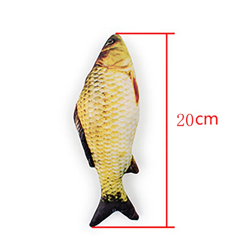 3D игрушка в форме рыбы кошка плюшевая мягкая подушка кукла милая имитация