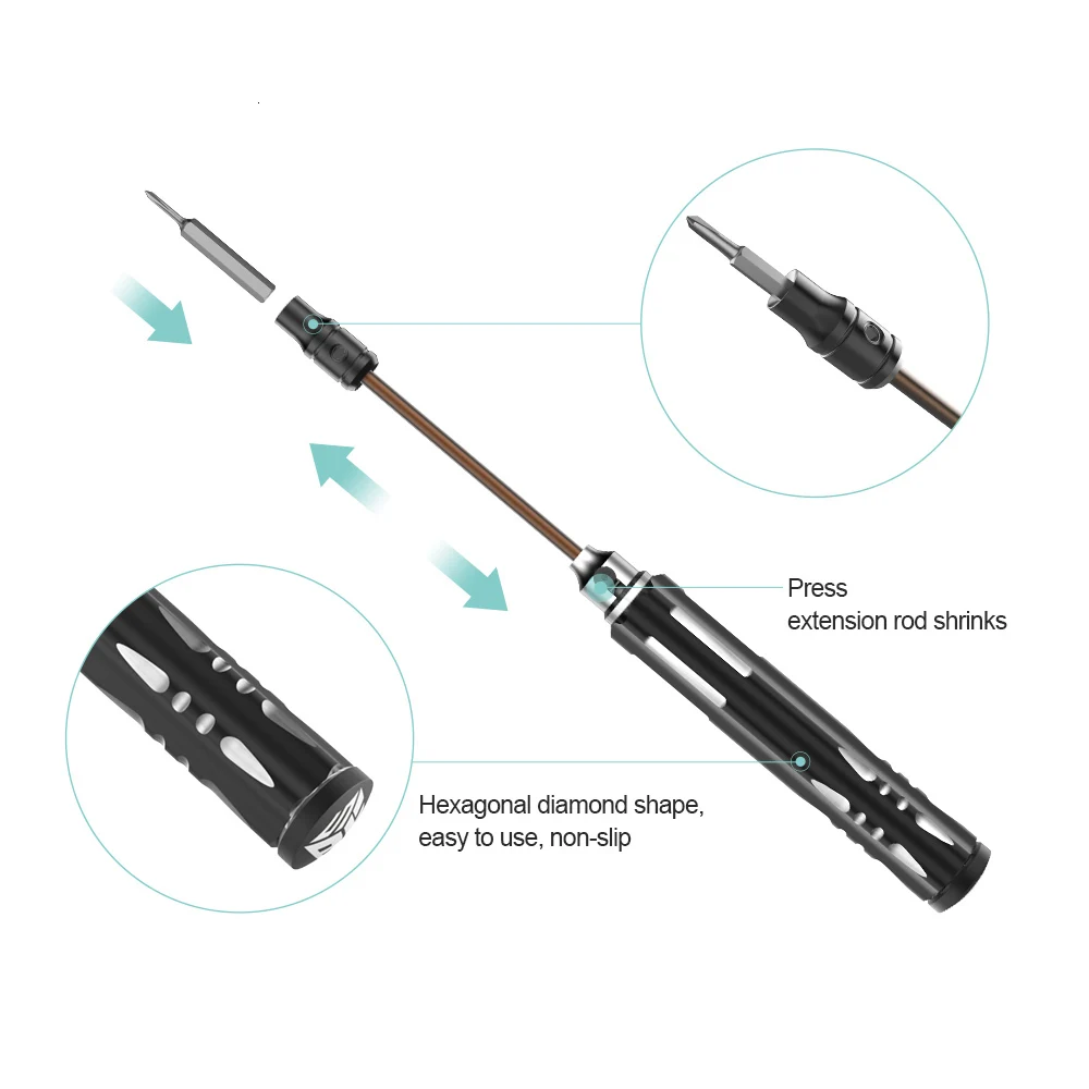 BST-8931 25 In 1 Gift Mini Screwdriver Set With Premium Quality Aluminum Case High Quality Precision Screwdriver Set
