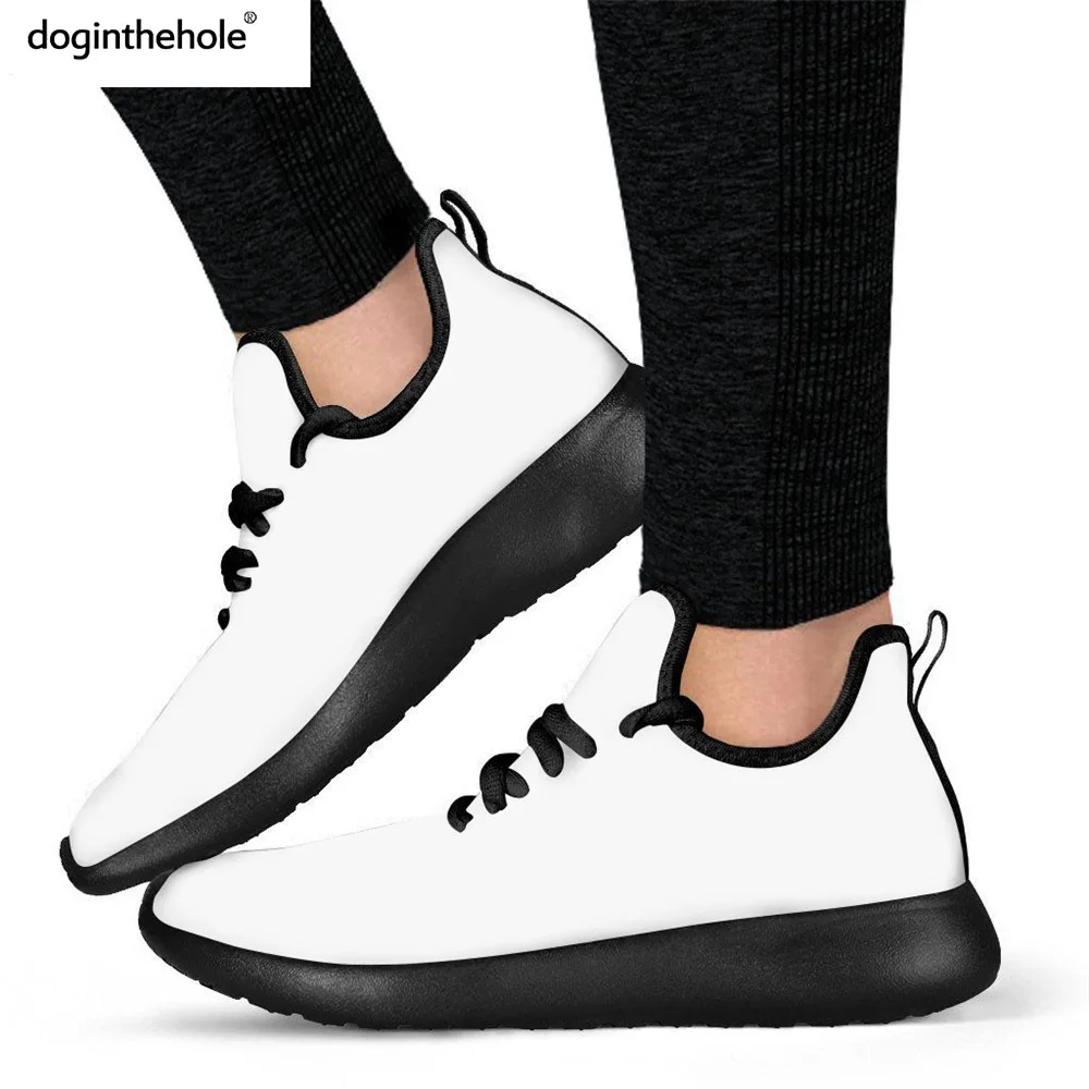 

doginthehole Nursing Flats Shoes Women Cute Cartoon Medical Nurse Comfort Mesh Sneakers Lace-up Lightweight Shoe Zapatos Mujer