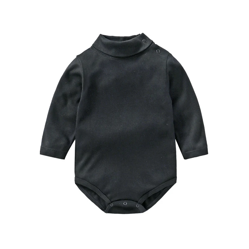 

Baby Boy Clothes Cotton Solid Baby Bodysuits Newborn Turtleneck underwear Baby Girl Clothes Full Sleeve Spring Ropa Bebe