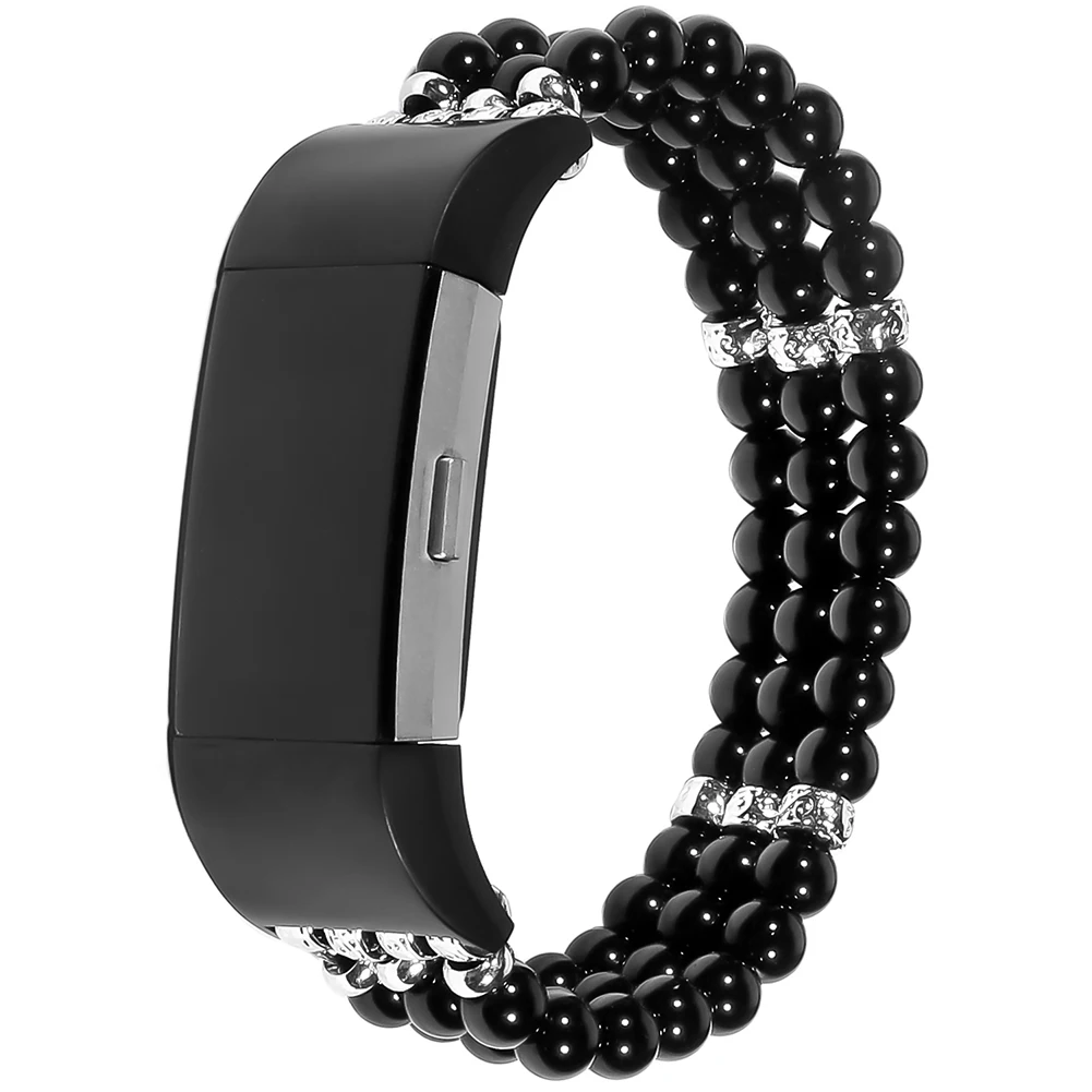 3 ряда бисера женский ювелирный браслет ремешок на запястье для Fibit Charge 2 часы с