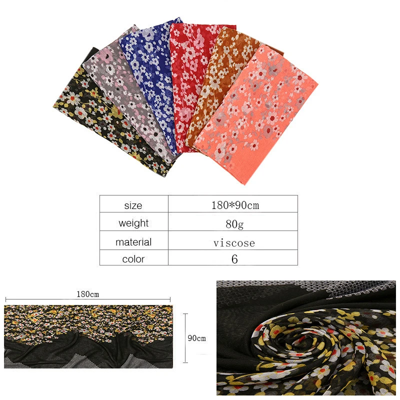 

Muslim Printing Cotton Hijab Scarves Women Female Turban Pashmina Headband 2021 Soft Crinkle Scarf Shawls And Wraps Head Scarf