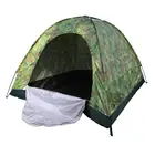 Портативная камуфляжная палатка, однослойная водонепроницаемая палатка для четырех человек, для отдыха на открытом воздухе, походов, туризма