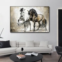 modern running horse canvas paintings classic animal steed wall art prints posters for living room home decor gift cuadros