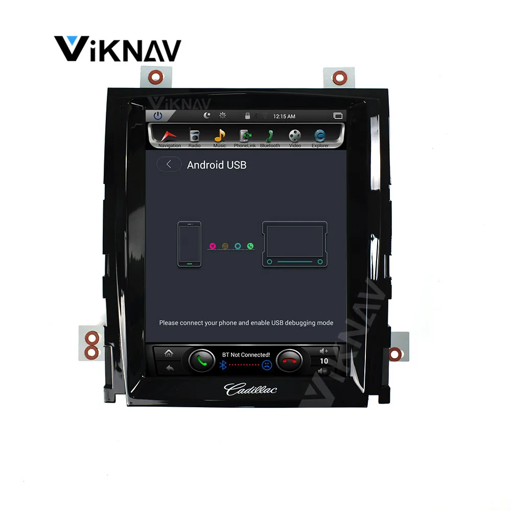 Автомобильный DVD плеер в стиле tesla на Android мультимедийный для Cadillac escalade 2006 2012
