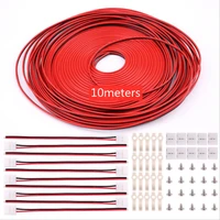 2pin led strip connectors 8mm power wire connector led strip holder 2pin electrical wire tinned copper awg 22pvc extension