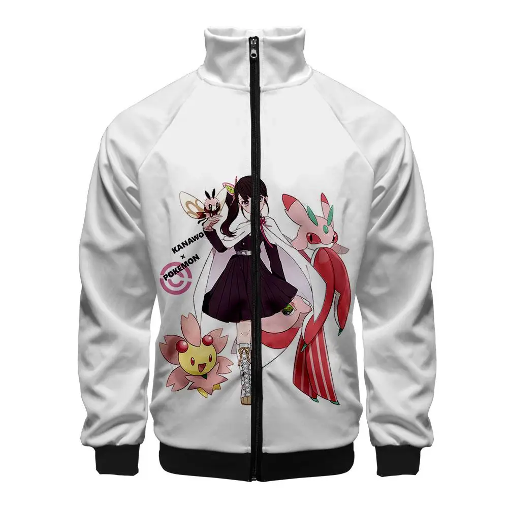 

Demon Slayer Jacket Coats Kamado Tanjirou Nezuko Tomioka Giyuu Print Jacket Coats Men Women Stand Collar Zipper Coat Autumn Tops