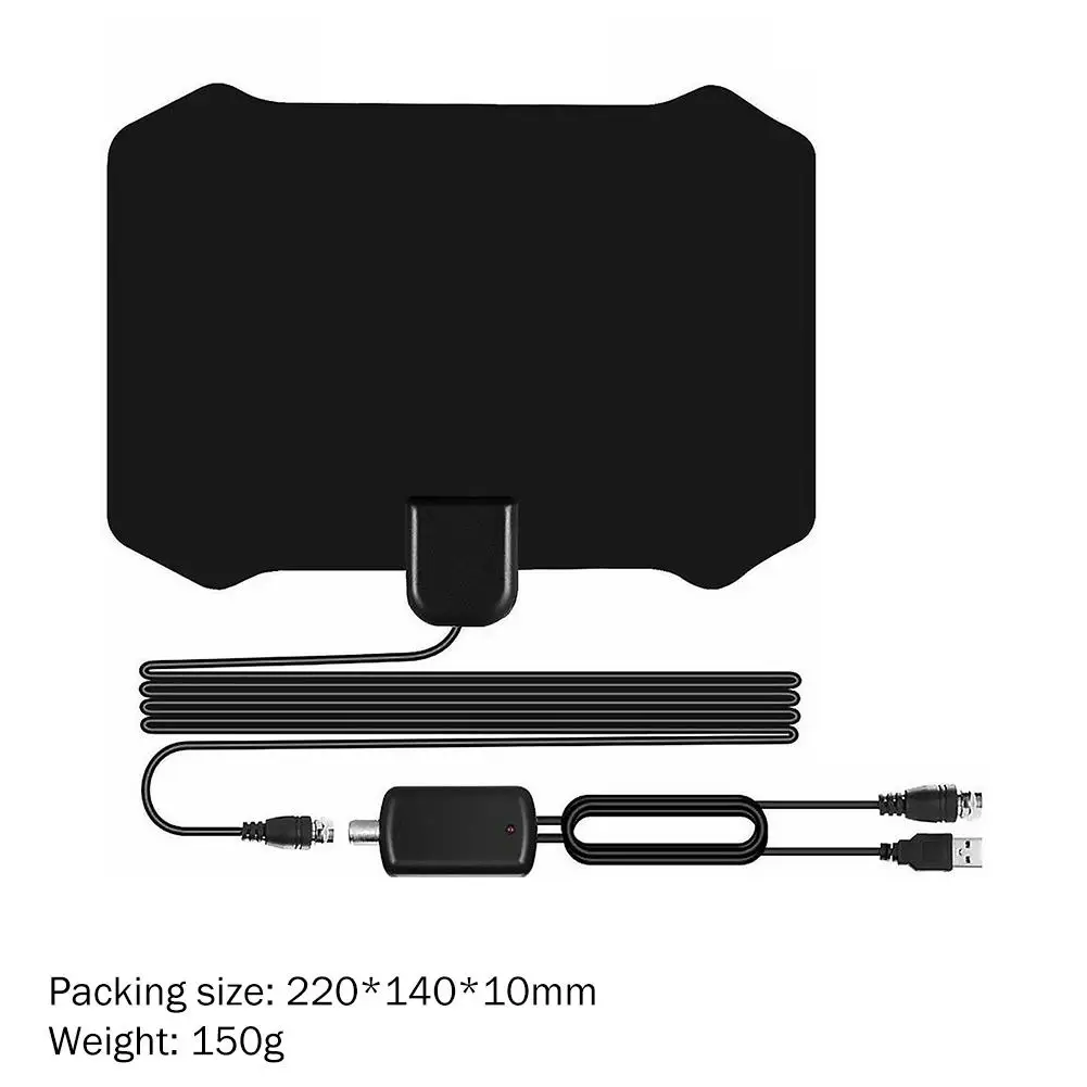 

HJ0003 1080p Digital 4K HDTV Antenna 200 Miles Indoor Signal Booster Receiver Gain 20 dBi with Amplifier Indoor Type