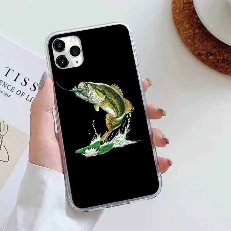 

Carp Fishing retro fashion pattern luxury Phone Case shell For iphone 12 5 5s 5c se 6 6s 7 8 plus x xs xr 11 pro max