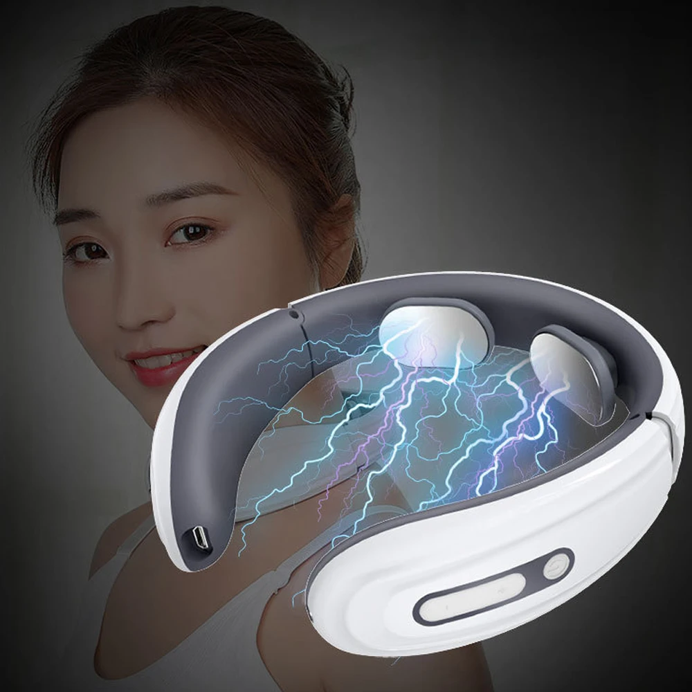 Cervical Massager Electric Pulse Electromagnetic Neck Massage Vibration Physiotherapy Apparatus | Красота и здоровье