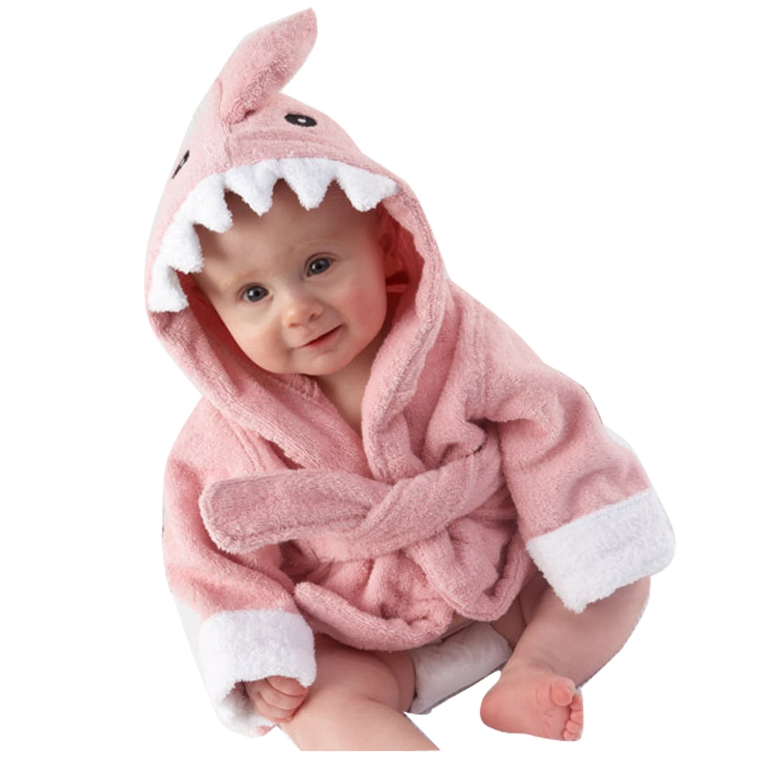 2019 детский хлопковый банный халат фланелевые пижамы с животными для мальчиков