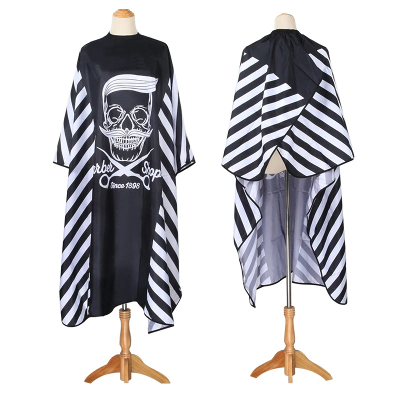 

Newest Antistatic Hairdresser Apron Hair Cut Cape Adult Haircut Cloth Retro Hair Salon Perm Dyed Printed Cloth Shawl Supplies