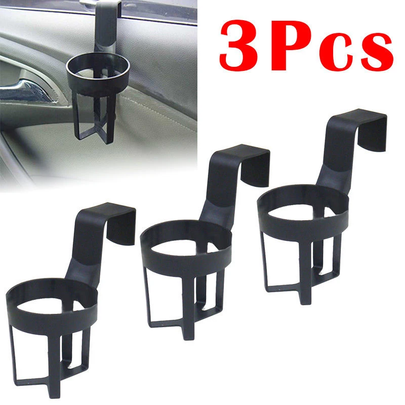 Rack Water Cup Holder Stable Mount Bracket Car Interior Automobile Plastic 3PCS Black Drink Bottle Stand | Автомобили и мотоциклы