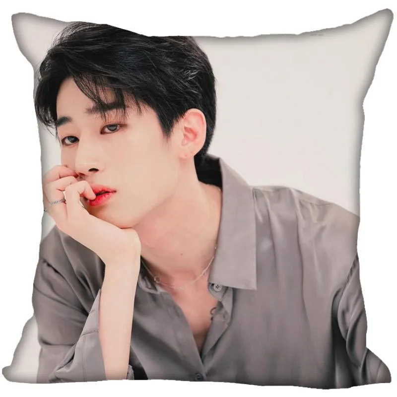 13 KPOP X1 печатная квадратная наволочка модное декоративное двустороннее атласное с узором Наволочка на заказ ваш подарок изображения - Цвет: 13